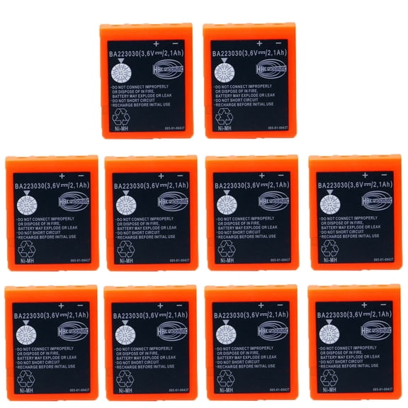 (Pack of 10) 3.6V 2100mAh BA223030 Battery Rechargeable Battery for  Crane Remote Control Battery