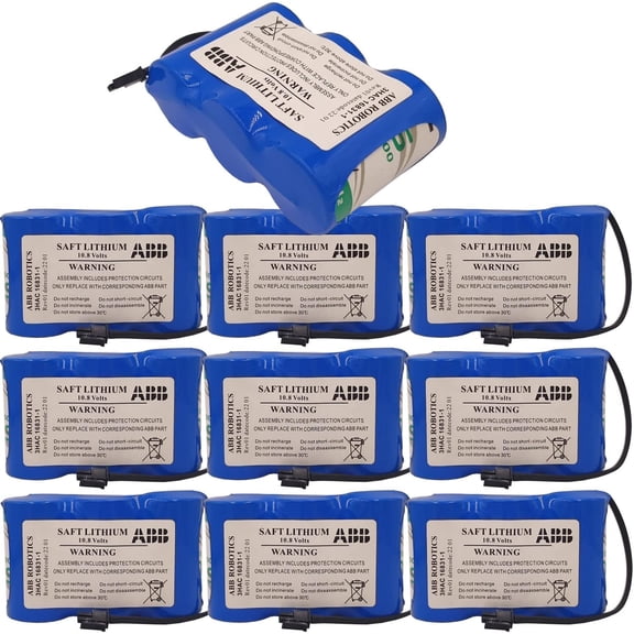 (Pack of 10) 3HAC16831-1 17Ah 10.8V 3HAC13150-1 Battery for ABB Robot Controller SMB CPU Server Lithium Battery
