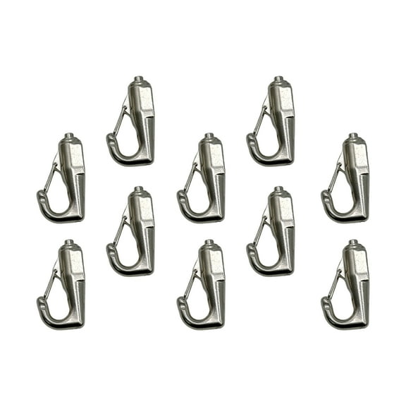 Pack of 10 Adjustable Gallery Hooks Heavy Duty Metal Picture Hangers for Wire Systems Artwork Display Accessories