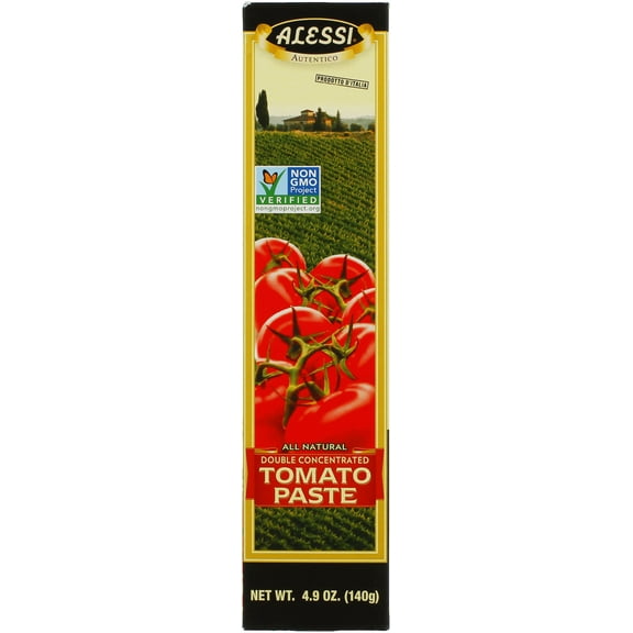Pack of 10, Alessi Tomato Paste, 4.9 oz