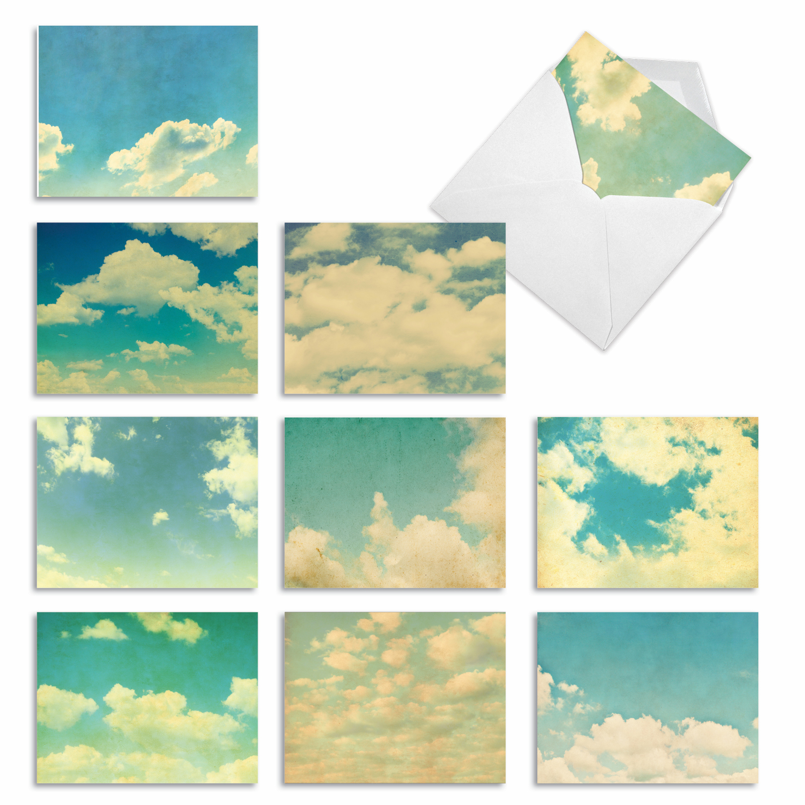 Pack of 10 All Occasion Blank Note Cards with Envelopes (4 x 5.12 Inch ...