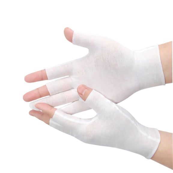 Pack of 10 Breathable Cotton Fingerless Gloves Flexible Sturdy for Daily Use Construction Gardening and Workshop Activities