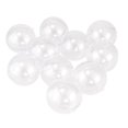 thumbnail image 1 of Pack of 10 Clear Fillable Ornaments Ball Party Decor Supplies 30 40 50 60mm - 6cm, 1 of 6