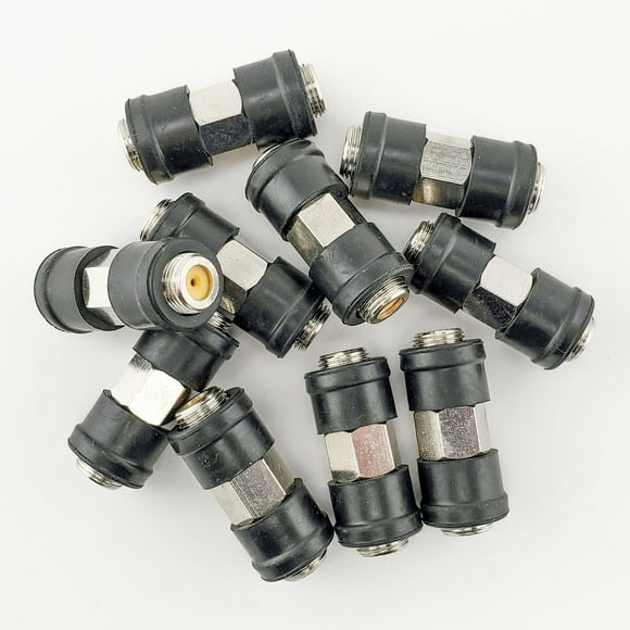 Pack of 10 DirecTV 3GHz DTVF81O 05 RG6 Type Barrel Connector with Outdoor Weather Seal STAC CATV