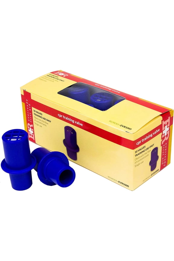 Pack of 10 Disposible CPR Rescue Mask Training Valves Ever Ready First Aid