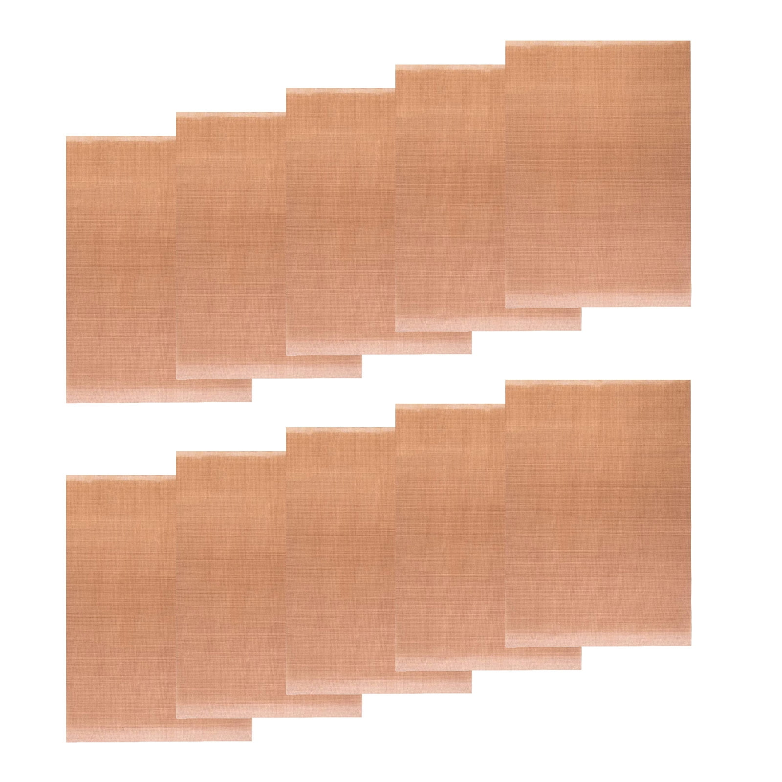 Pack of 10 Durable Baking Mat High Temperature Resistance Oven Liner Sheet Oil-Proof Baking Papers for Restaurants
