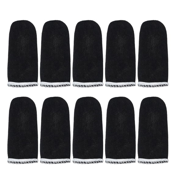 Pack of 10 Elastic Sweat Resistant Cotton Finger Gloves Sleeves For Work