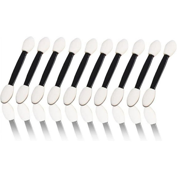 Pack of 10 Eyeshadow Brush Sponge Tipped Eye Shadow Beginner Color Random
