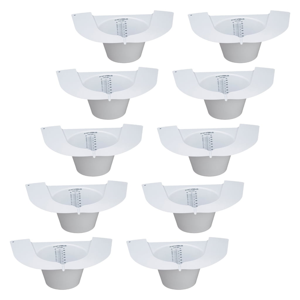 Pack of 10 Female Urine Collection Container Comfortable Urine Sample Cups set
