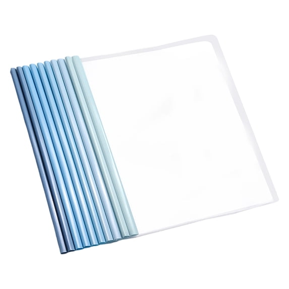 Pack of 10 File Folders Clear File Folders Heavy Duty Plastic Secure Document Storage Solution