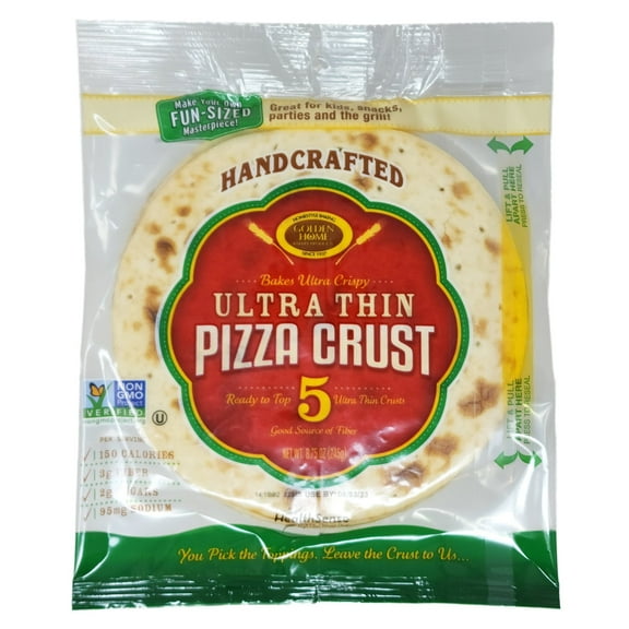 (Pack of 10) Golden Home 7 Inch Ultra Thin Pizza Crust, 8.75 oz