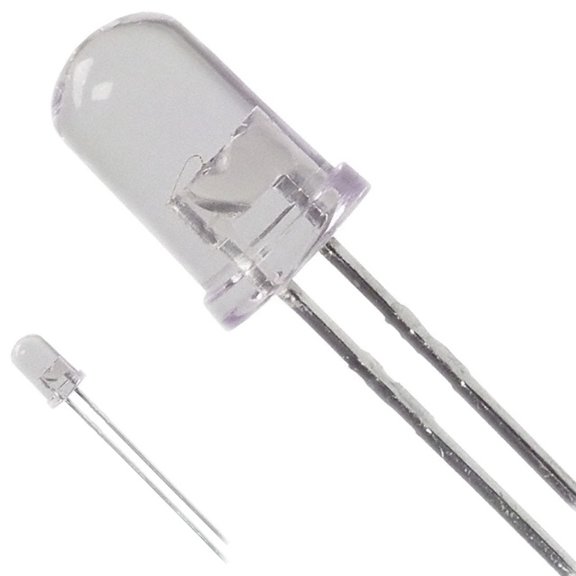 Pack of 10 HLMP-3950 LED GREEN CLEAR T-1 3/4 T/H