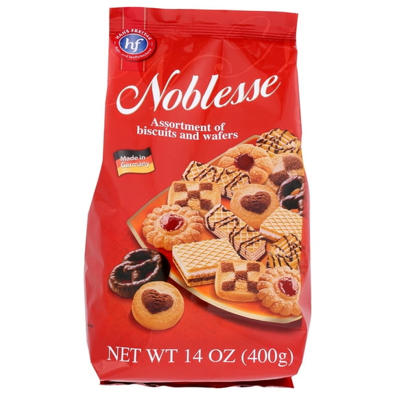 Pack of 10, Hans Freitag Noblesse Assorted Cookies, 14 oz