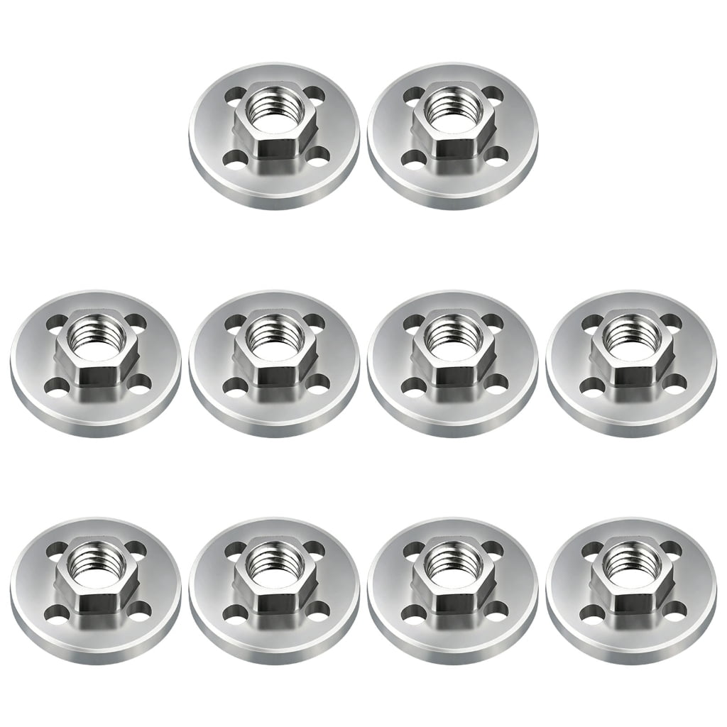 Multiple Backings Pack of 10 Heavy Duty Multiple Size Alloy Steel Angled Grinder Backing ...