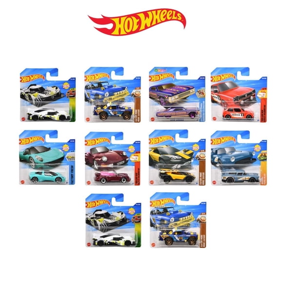 Pack of 10 Hot Wheels 1:64 Scale Mystery Random Assortment