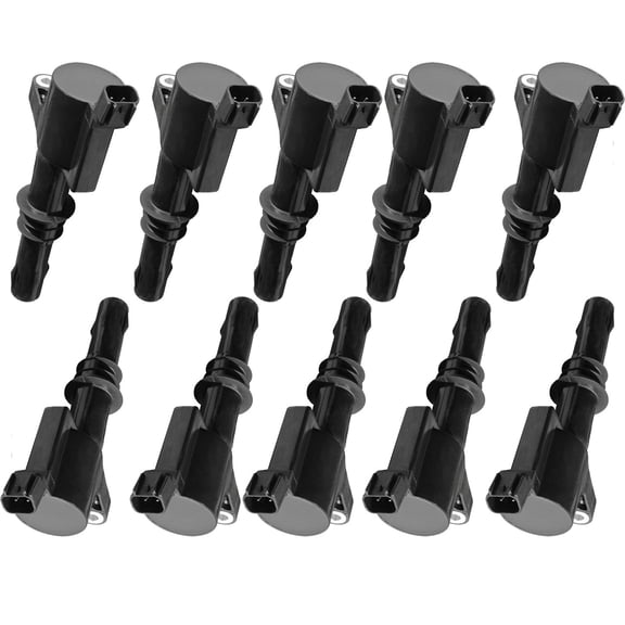 Pack of 10 Ignition Coils Compatible With F53 F-250 F-350 F-450 F-550 Super Duty 6.8L V10 Replacement For DG-511 FD508 C1659 C1541