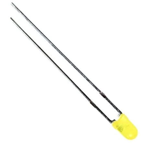 Pack of 10 L-934YD LED Uni-Color Yellow Round Series 590nm 2-Pin T-1