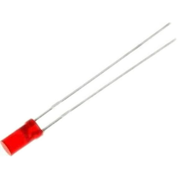 Pack of 10 L424SRDT LED Uni-Color Red 660nm 2-Pin T-1