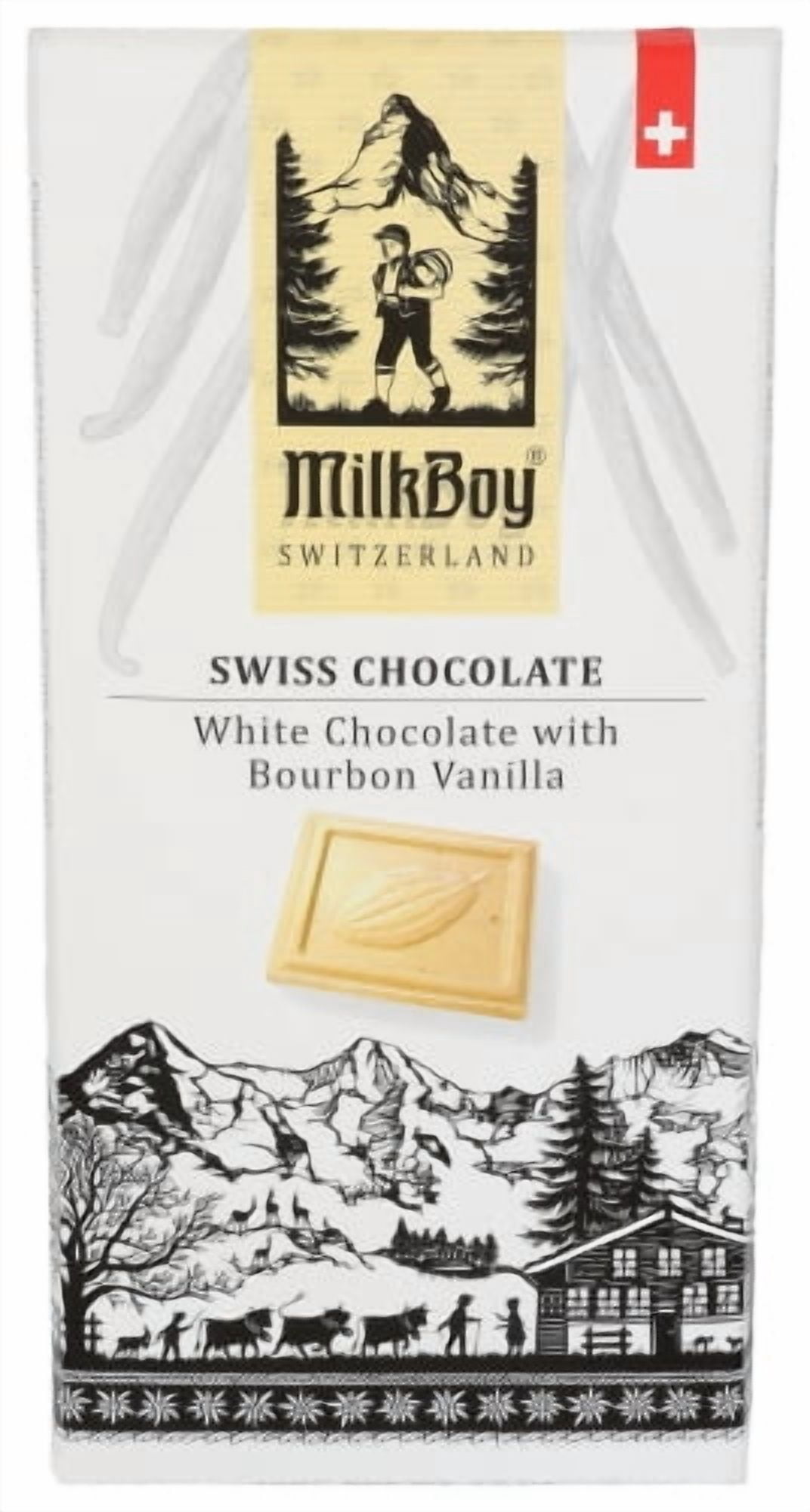 (Pack of 10) Milkboy Swiss White Chocolate Bourbon Bar 3 oz