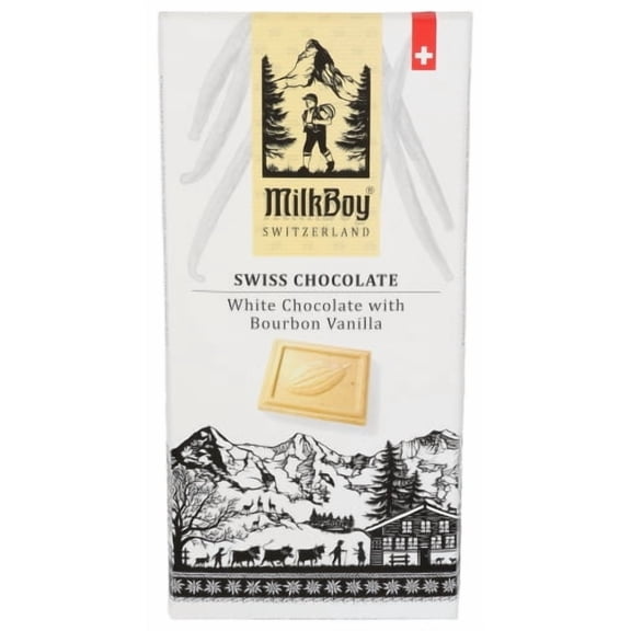 (Pack of 10) Milkboy Swiss White Chocolate Bourbon Bar 3 oz