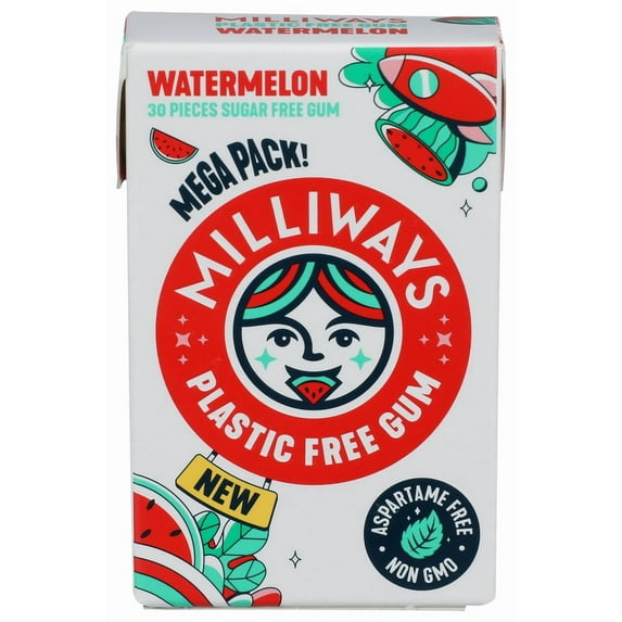 Pack of 10 Millyways Watermelon Gum Megapack 30 Pc