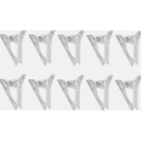 Pack of 10 Nails Clips Acrylic Press-on Transparent Quick Tips Extension DIY Clamps Manicure Assistant Tools Salon