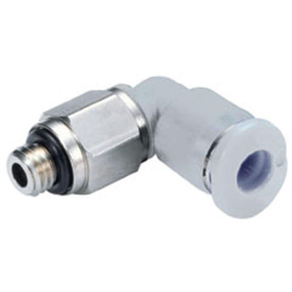 Pack of 10, Norgren M24470210 Fitting, Elbow- Swvl Male, 5/32In., 10-32
