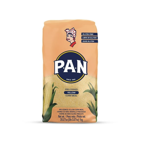 Pack of 10, P.A.N. Pre-Cooked Yellow Corn Meal, 35.27 oz