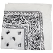 22x22 Paisley Light Blue Bandana 22x22 Paisley Light Blue Bandana