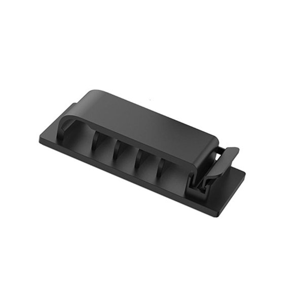 Pack of 10 Practical Wire Clip with Adhesive Base for Cable Organization and Prevention of Tangles Wire Home or Work