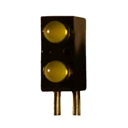 Pack of 10 QLA694B-2G LED 3mm Circuit Board Indicator Green Diffused Round with Domed Top