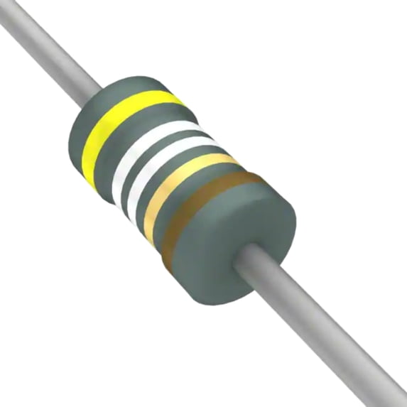 Pack of 10 RNF14FTD49R9 Res Metal Film 49.9 Ohm 1% 0.25W(1/4W) ±100ppm/°C Conformal Coated AXL , Cut Tape, RoHS