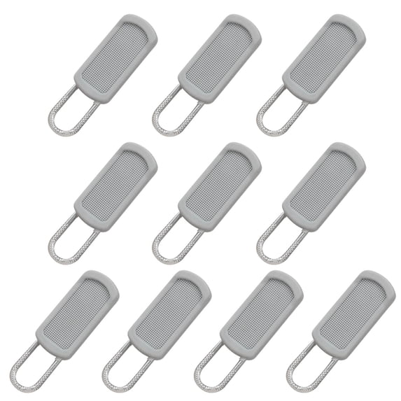 Pack of 10 Removable Zipper Pulls - Zip Repair Kit for Suitcases, Jackets, and More