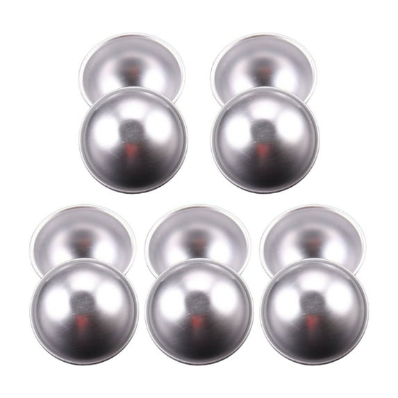 Pack of 10 Round Cake Tins Bakings Molds Dessert Molds AluminumAlloy Cake Pans