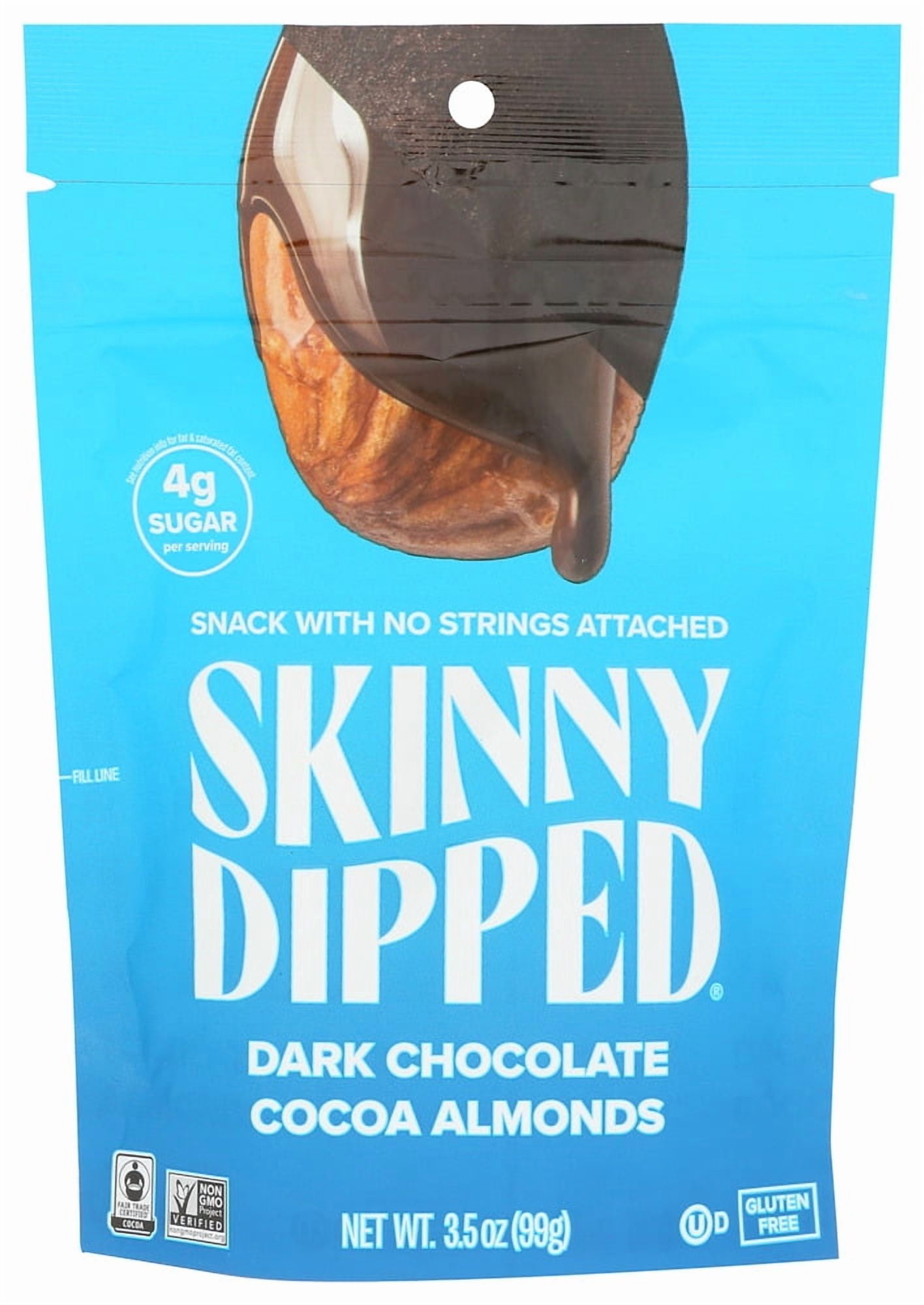 (Pack of 10) SkinnyDipped Almond Cocoa Dipped Pouch 3.5 oz