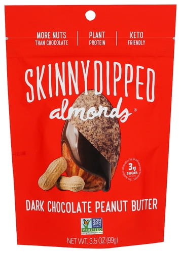 (Pack of 10) SkinnyDipped Almond Peanut Butter Dipped 3.5 oz