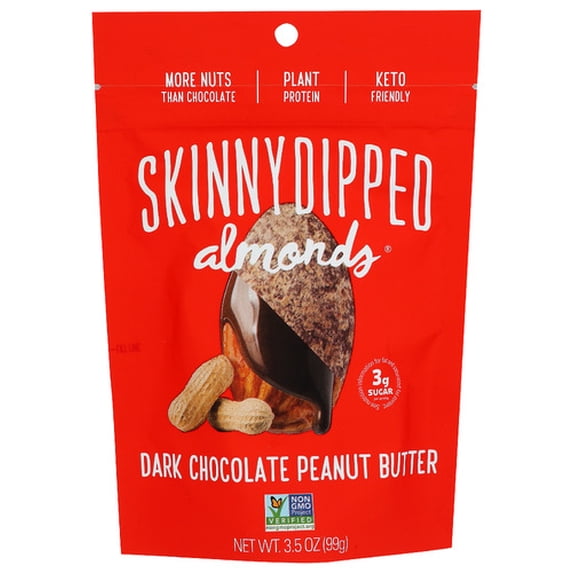 (Pack of 10) SkinnyDipped Almond Peanut Butter Dipped 3.5 oz