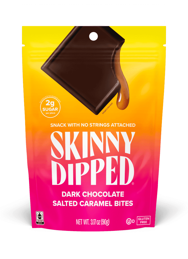(Pack of 10) Skinnydipped Dark Chocolate Salted Caramel Bites, 3.17 oz