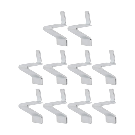 Pack of 10 Steel Shelf Clip for Cabinet Bookshelf Support Adjustable Shelf Brackets to Lock Shelves Firmly Prevent Movement