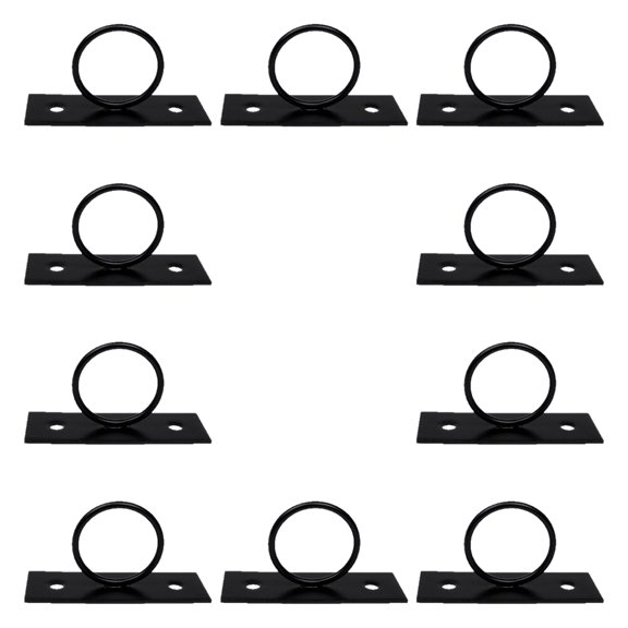 Pack of 10 Strong Hoop Backs for Cables Day night 2 In Diameter Security