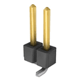 thumbnail image 1 of Pack of 10 TSM-102-01-S-SV Connector Header Surface Mount 2 position 0.100 (2.54mm), 1 of 2