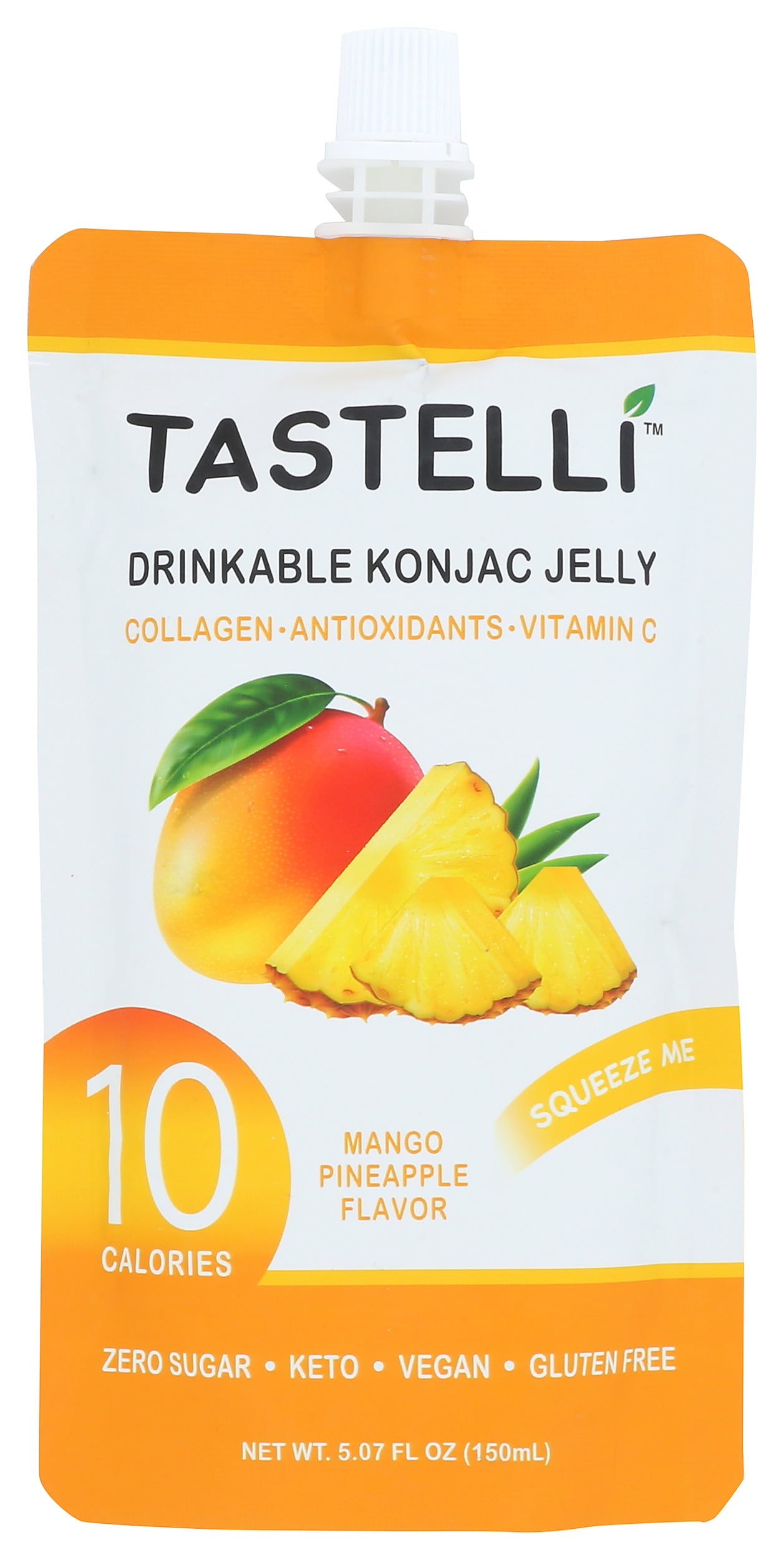(Pack of 10), Tastelli Jelly Mango Pineapple, 5.07 fl oz