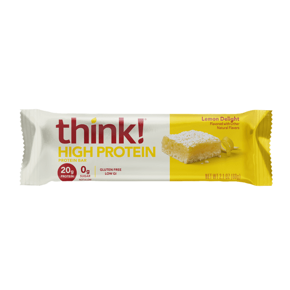 Pack of 10, Think! Lemon Delight High Protein Bar, 2.1 oz