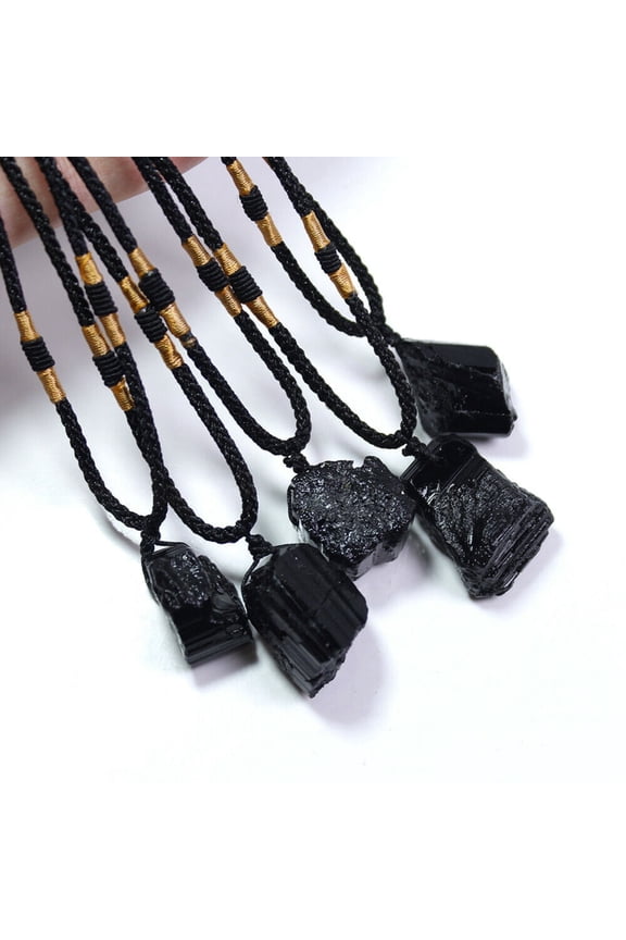 Pack of 10 Tourmaline Stone Pendant Chakra Quartz Crystal Necklace Gift -