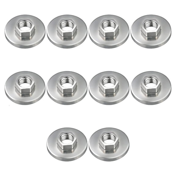 Pack of 10 Universal Backing Plates for 100mm Grinders with Hex Nut Design