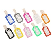 Pack of 10-Waterproof Luggage Tag Travel Labels AIRLINE ID Card For Suitcase Bag-Pet Cage Kennel Harness ID Tag