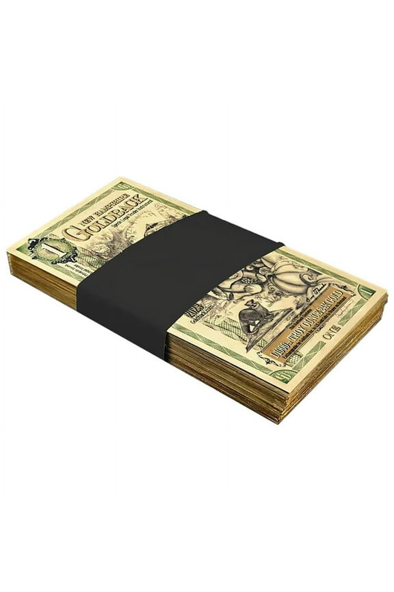 Pack of 100 - 1 New Hampshire Goldback 1/1000 oz 24K Gold Foil Aurum Note