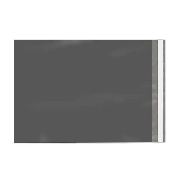 Pack of 100, 10 x 13" Gray Poly Peel and Seal Envelopes for Magazines, Shirts, and Assorted Items