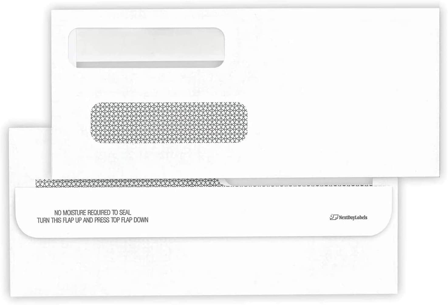 Next Day Labels 100-Pack #8 Business Sized Envelopes, Double Window ...