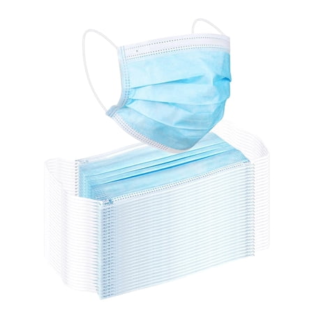 Pack of 100 Blue Disposable Face Masks – Medical-Grade, Comfortable & Breathable for Daily Use
